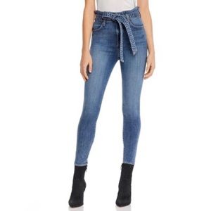 Alice+Olivia high waist skinny paper bag jean 30